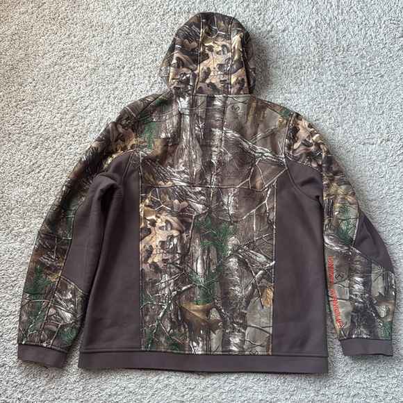 EUC Men’s RARE Under Armour Ayton RealTree Xtra Camouflage Jacket Size XXL - Picture 9 of 13